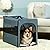 Petsfit Dog Crate Large Lightweight,Durable and Ventilation,Collapsible Fabric Extra Large Dog Crate with Fleece Mat