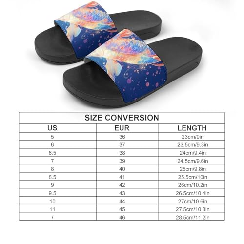 Colorful Fish Funny House Sandals Non Slip Shower Slippers Quick Drying Bathroom Shoes for Women Men2