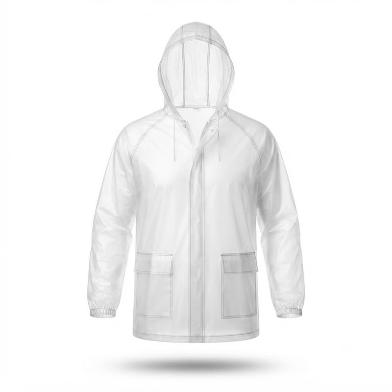 elevea 𝟏 𝐘𝐞𝐚𝐫 𝐋𝐨𝐧𝐠 𝐋𝐢𝐟𝐞 𝐖𝐚𝐫𝐫𝐚𝐧𝐭𝐲 Rain Suit for Men Women Hooded Raincoat with Matching Pants and Pockets for Bike Riding Travel Trekking and Work-picture-21