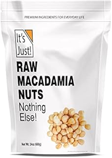 It's Just - Raw Macadamia Nuts, Unsalted, Perfect for Baking, Keto Nuts, 24oz