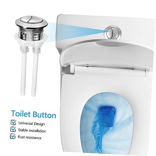 BESTonZON Botão De Pressão De Vaso Sanitário De Cabeça Redonda Conjunto De Alça Pequena Botão De Des
