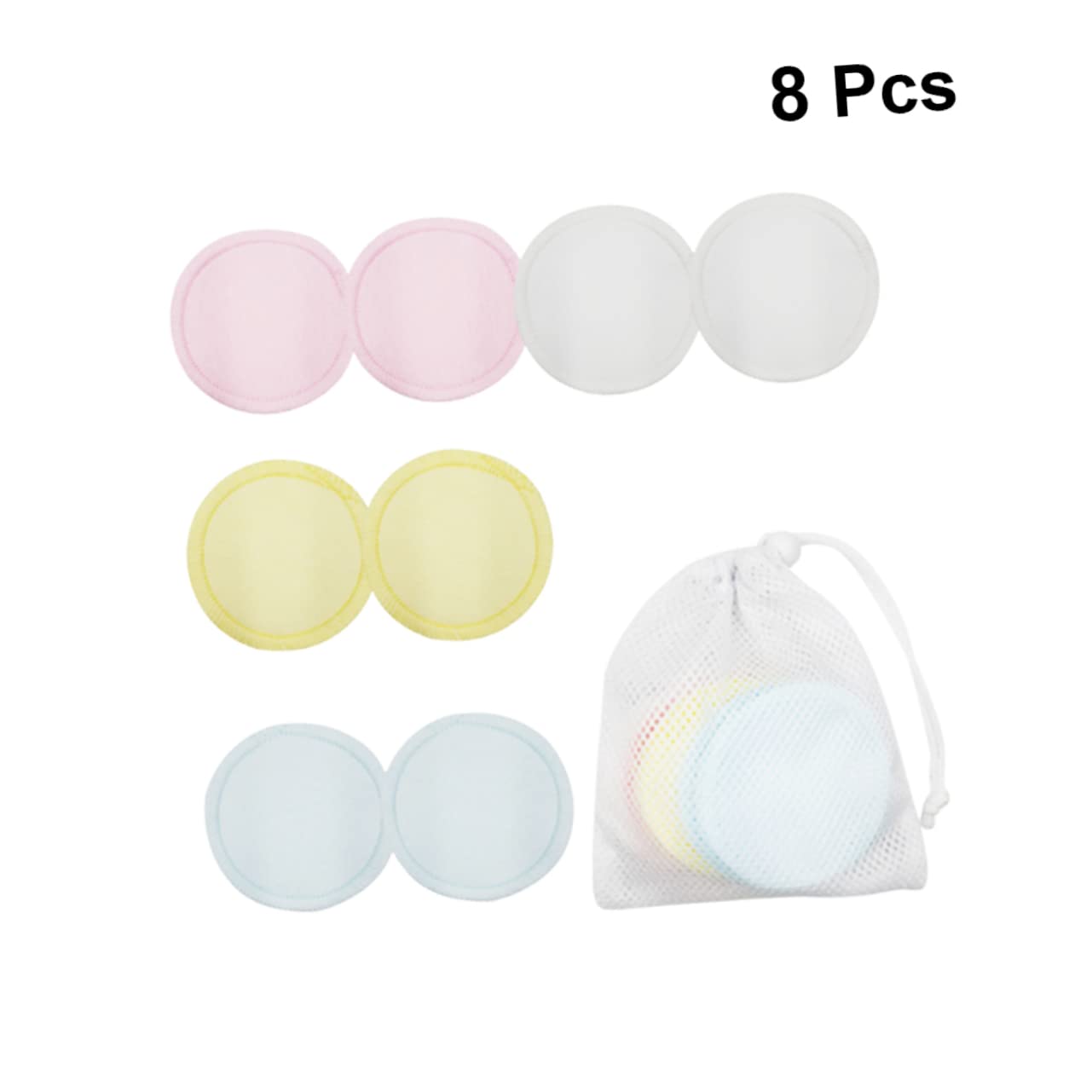 Mikinona Reusable Makeup Remover Pads Washable Cotton Wipes Perfect for Eye Face Makeup Removal Pure Cotton