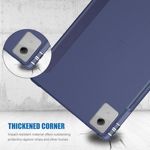Image of ProCase Smart Case for 2025 Lenovo Idea Tab Plus 12.1 Inch /Tab K12, Navy | Slim Light Cover Trifold Stand Hard Shell Folio Smart Protective Case for Idea Tab Plus /Tab K12 (TB361FU /TB361ZU)