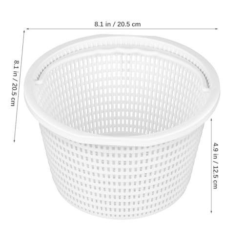 KONTONTY Skimmerkorb 20cm Großer Filterkorb Für Pool-Skimmer Wiederverwendbarer Skimmerkorb Mit Griff Kompatibel Für Hayward 2 Pool Effektives Schwimmbad-Siebkorb Reinigungszubehör