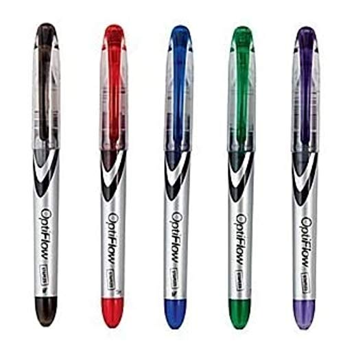 Staples Optiflow Liquid Rollerball Pens, Fine Point, 0.5 mm, Conical (Assorted Colors)