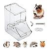 Hamsters Feeder Small Animals Automatic Dispenser Gravity Auto Dispensers Pet Pellets Food Storage Bowl – Dwarf Hamster…