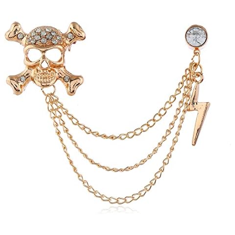 Vintage Skull Rhinestone Brooch by JczR.Y Cover
