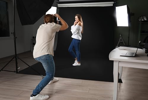 Papel Seamless Negro para Fotografía 53 in x 36 ft miniatura 3