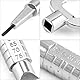 QWORK® 2 Stück Universal Bauschlüssel, Architektenschlüssel, Baustellenschlüssel mit Zylinder-Messlehre, Schaltschrankschlüssel, Zinklegierung