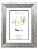 Chely Intermarket | 47A3F | Marco de Fotos 20x25cm MOD-224 (Plateado) | Estilo Barroco | Marco de Madera para decoración de casa | Fotografías de Boda | Listado de Precios (224-20x25-0,55)