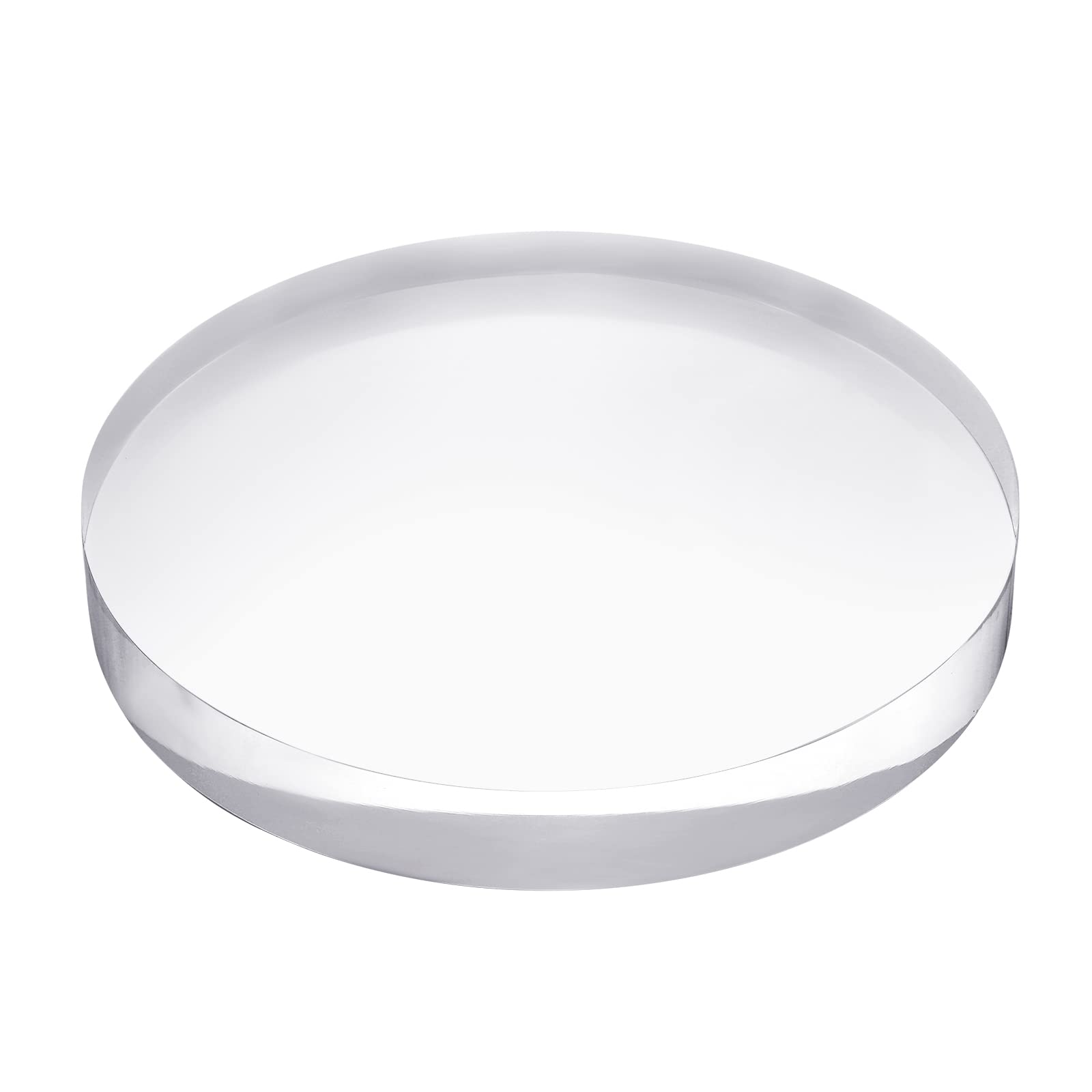 CiaoHER 2-Inch Thick Acrylic Display Block - 12" Round Polished Pedestal Stand For Collectibles - View #8