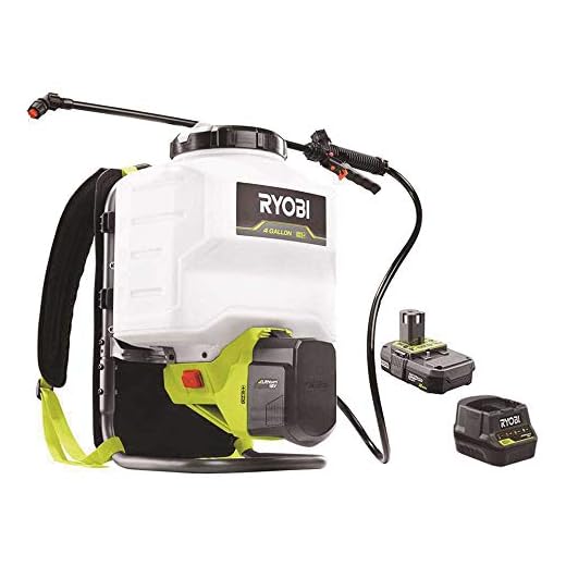 RYOBI ONE+ 18-Volt Lithium-Ion Cordless 4 Gal. Backpack Chemical Sprayer - 2.0Ah Battery and Charger Included