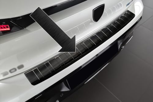 Protection de seuil de chargement en acier inoxydable noir graphite compatible avec Peugeot 308 III 3ème génération hayon 5 portes à partir de 09.2021 - 3245321