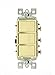 Leviton 1755-I 15 Amp, 120 Volt, Decora Single-Pole, AC Combination Switch, Commercial Grade, Non-Grounded, Ivory