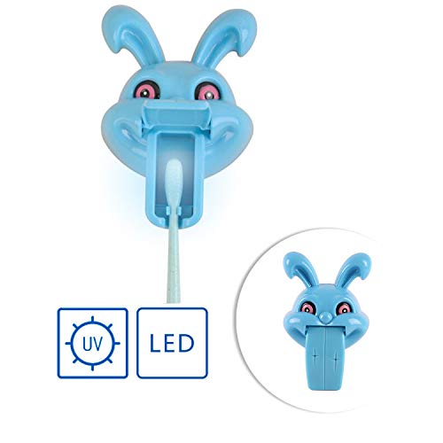 Aquatrend Kids UV Toothbrush Sanitizer Holder - Wall Mounted & Portable Electric Toothbrush