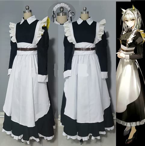 [ZYS cos] アークナイツ ケルシー メイド服 コスプレ衣装 (ウィッグ 靴 別売り)cosplay 二次会 演出ハロウィン かくさん お盆 プレゼント 祭り 祝日贈り物 コスチューム クリスマス イベント パーティー 文化祭/舞台/日常装/ハロウイーン衣装/仮装/変装のサムネイル
