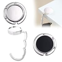 2 Ganci Da Tavolo Per Borse QEEROYO - Appendiabiti Pieghevole Con Base Antiscivolo | Diamante Flash - Foto 2