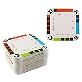 JCBIZ 60pcs Four Hole Square Weaving Card 50x50mm Tablet Weaving Cards for Inkle Loom Weaving Supplies