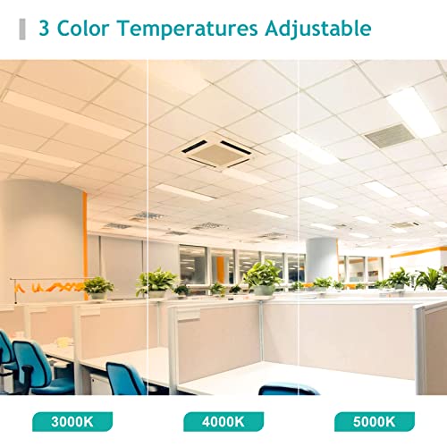 Image of 1x4 LED Flat Panel Light LED Troffer Drop Ceiling Light 4 Pack