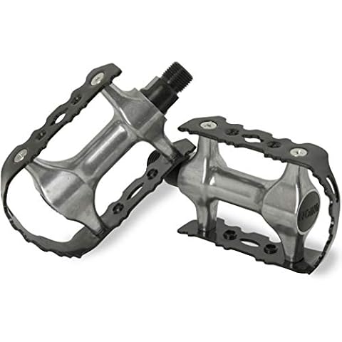 MTB Pedale aus Alu Anti-Rutsch Fahrradpedal Paar 9/16 Zoll Gewinde für Mountainbike/E-Bike/Trekking/City Fahrrad Pedal Set Aluminium Fahrradpedale Pedals EBike Fahrrad Fahrradpedalen rutschfest Schwarz Cover