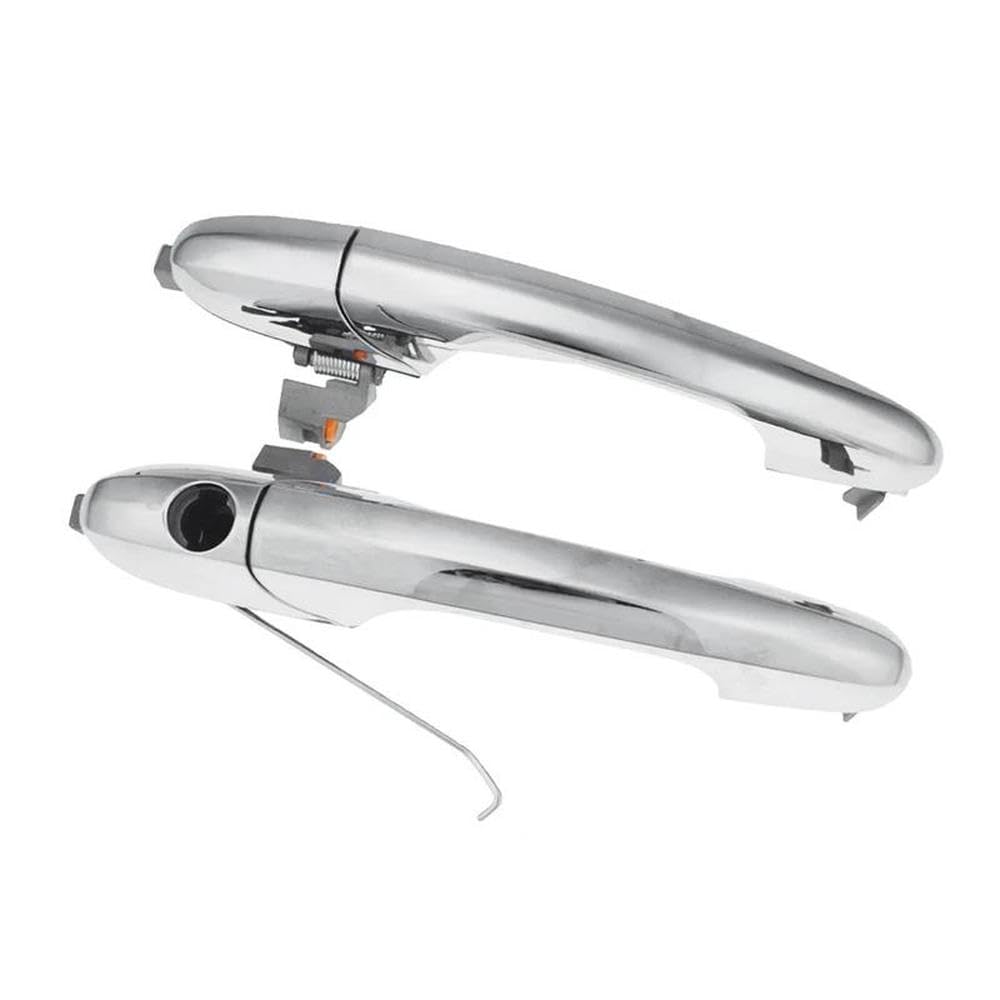 SXQPOCAR 1Pair Car Front Exterior Outside Chrome Door Handle Pull for Fiat 500 2007-2019 RHD Replacement Parts
