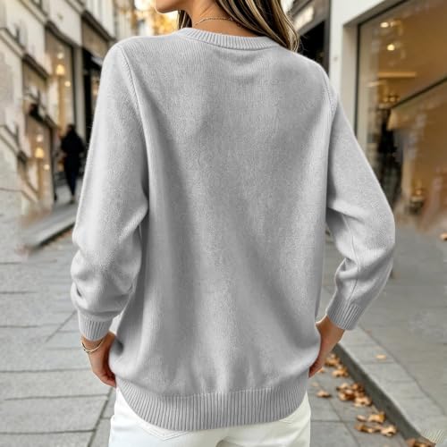Sweater for Women Trendy 2026 Fall Winter Warm Pullover Comfy Knit Tops - image 3