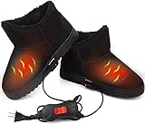 【Innen- und Außenheizung】: Neben der elektrischen Heizung eignen sich die Schuhe aufgrund des internen Samtdesigns auch perfekt, um die Wärme der Füße im Winter zu halten.