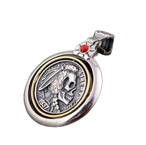 Pendentif tête indienne en argent pour sublimer votre look bohème chic