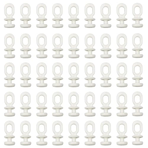 RHQFDM 100 Piezas de plástico Cortina Rodillos Deslizador Cortina Blanco riel Deslizante Ganchos Cortina Rodillos Cortina Ganchos para rieles para Cortinas la Ventana Cortina la Puerta Cortinas Ducha