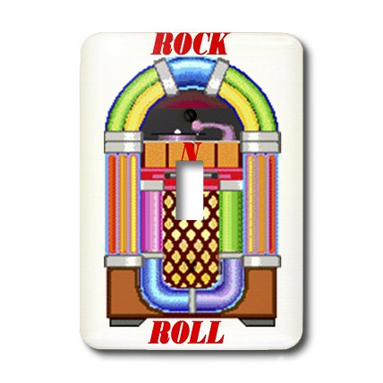 Interrupteur juke box rétro simple plaque murale rock 3drose - 3
