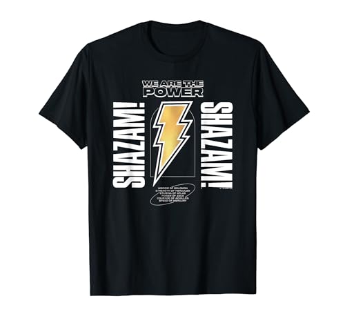 Shazam! Fury of the Gods Shazam Bolt Shazam Camiseta