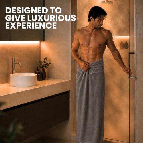 Image of Bulk 8-Pack Commercial Jumbo Bath Sheets, 35 inch x 70 inch, 600 GSM, Grey | For Vacation Rentals & Luxury Suites - 100% Ring-Spun Cotton with Plush Comfort & High Absorbency