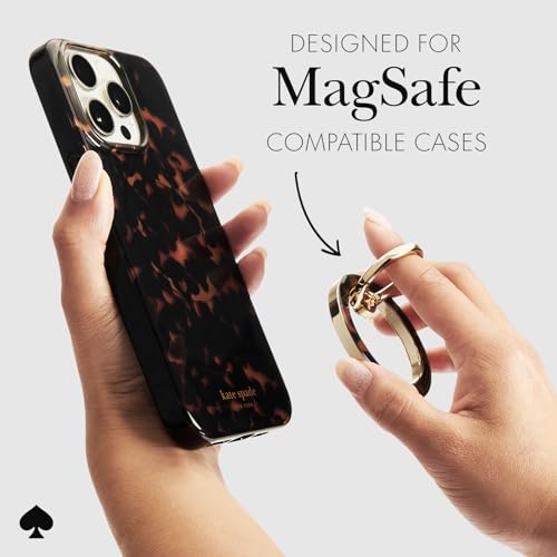 kate spade new york Magnetic Phone Ring Grip with Stand - Tortoiseshell - image 6
