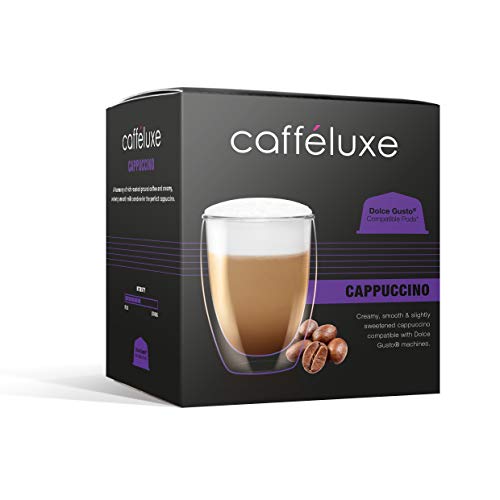 Cafféluxe Signature Cappuccino - Dolce Gusto® Compatible* Cappuccino - 3 Boxes x 16 pods (48 pods, 24 Servings)