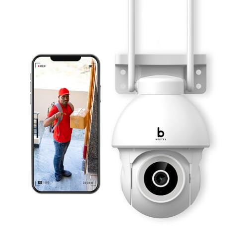 Beetel 4MP 3X Zoom QHD Wi-Fi CCTV Home Security Outdoor Camera|360° Pan Tilt|2-Way Talk|Motion Alert/Tracking|Night Vision|SD Card(Upto 256 GB),Alexa & Google Assnt|Onvif|CCO4