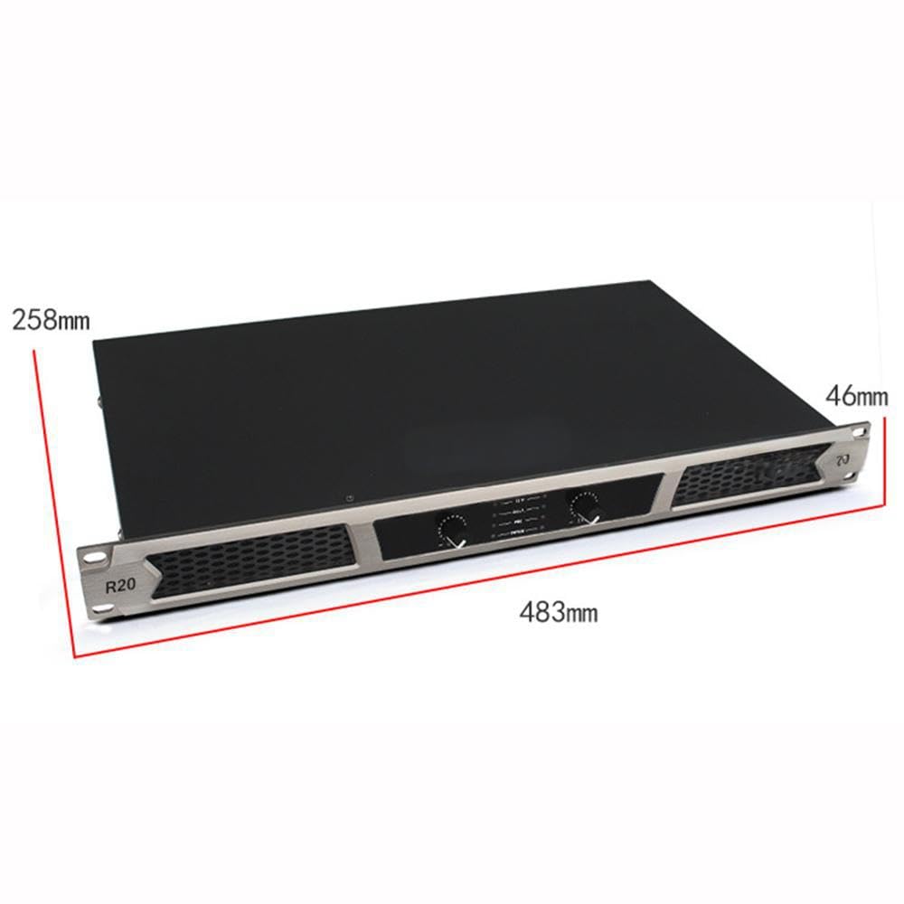 Amplificadores De Potencia Profesionales De 600 W*2/4, Amplificador Digital De Etapa Posterior, con Interfaz XLR, Salida Independiente De Dos/Cuatro Canales, para Uso Doméstico, Karaoke