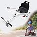 WilTec Asiento para Patinete de Equilibrio en Color Blanco, Asiento Ajustable para Patinete eléctrico