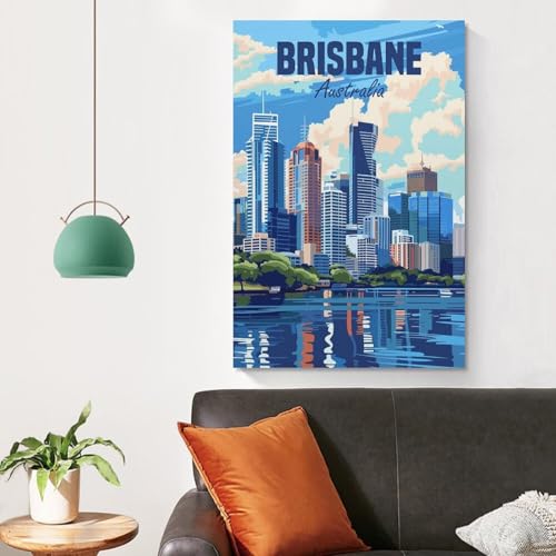 Brisbane Australia Tableau Sur Toile Décorer Mur Vide Grand Format Impression