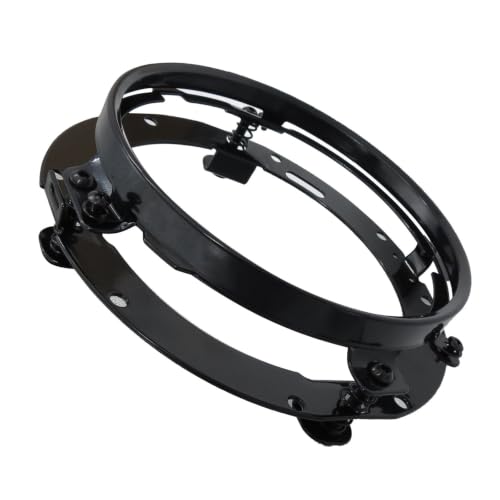 Anillo soporte de faro negro para Jeep Wrangler abrazaderas de montaje de alta resistencia