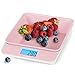 Duronic KS100 PK Cyfrowa waga kuchenna różowa do 5 kg z ukrytą wbudowaną misą 1.2 l | zmiana jednostek dla zagranicznych przepisów | baterie w zestawie | funkcja Tare | wykonana z plastiku