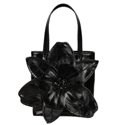Image of Mini Flower Evening Purse Floral Clutch Purses for Women PU Leather Evening Handbag with Chain Wedding Party Prom