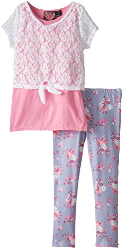 Image of Forever Me Big Girls' Tie-Front Popover and Legging Set