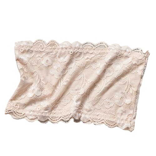 Consejos para Comprar Lenceria Niñas los preferidos por los clientes. 44 FANSHINUO - Bralette de encaje floral sin tirantes para mujeres y niñas, tubo elástico invisible en la parte superior en el pecho para uso diario, lencería de regalo, color,...