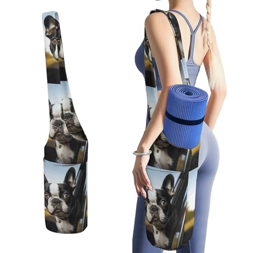 Sac pour tapis de yoga Boston Terrier avec compartiment humide