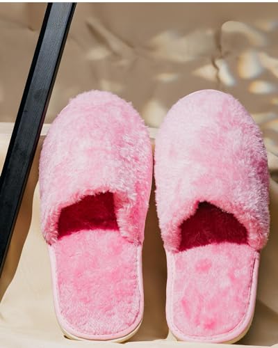 Image of Premium Fur Home Slippers For Women & Men For Winter Capet Slippers for Bedroom Indoor Carpet house slides