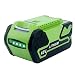 Epowon 5000mAh Replacement Greenworks G-MAX 40V Lithium Battery for 29472 29462 29252 20202 22262 25312 Cordless Chainsaw Power Tools