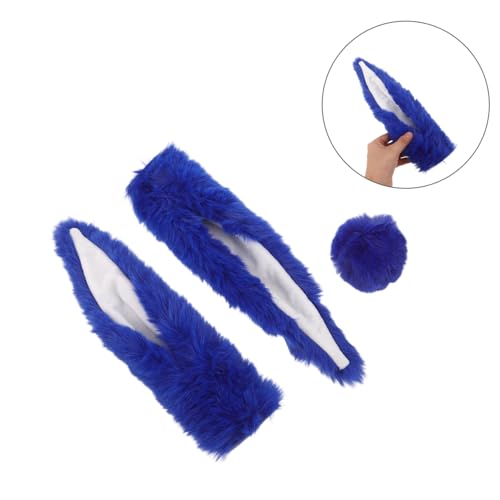 Orejas de conejo para casco autoadhesivas y ligeras Alipis azul 7