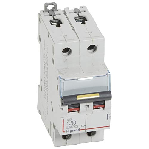 Disjoncteur DX³ Legrand 50A 16kA courbe C pour tableau électrique