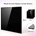 Adrattnay Black Acrylic Panels 1/8 Thick, 3 Pcs 8 x 8in Cast Acrylic Sheets 3mm for Laser Cutting, Opaque Acrylic Panels with Protective Paper for Laser Engraving Material DIY Crafts
