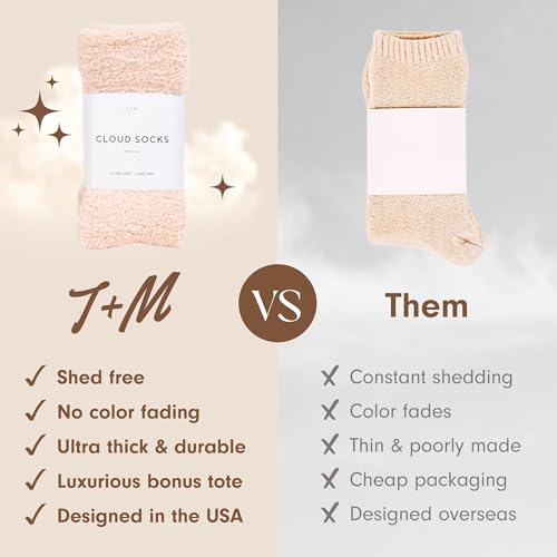 Image of Unboxme Gifts Warm & Cozy Ultra-Luxe Cloud Fuzzy Socks, Gifts for Women
